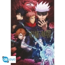 Sie werden Itadori, Fushiguro, Kugisaki und Gojo auf diesem erstaunlichen Jujutsu Kaisen Poster mit GB-Achter finden!